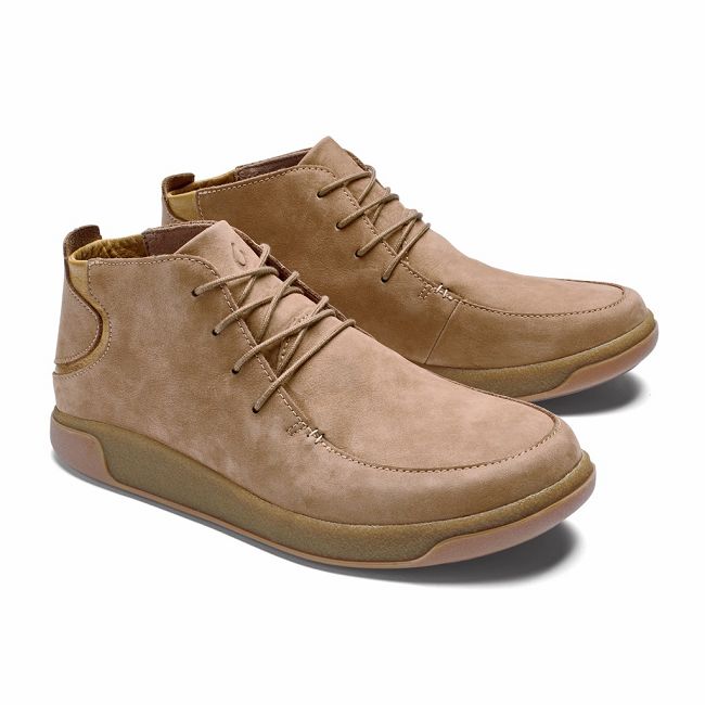 Olukai Men's Lolii Puki Boot - Tan US079-485